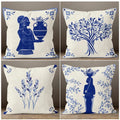 Cushion Covers Mediterranean Style Pack of 4