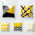 Cushion Covers Tulip Yellow Pack of 5