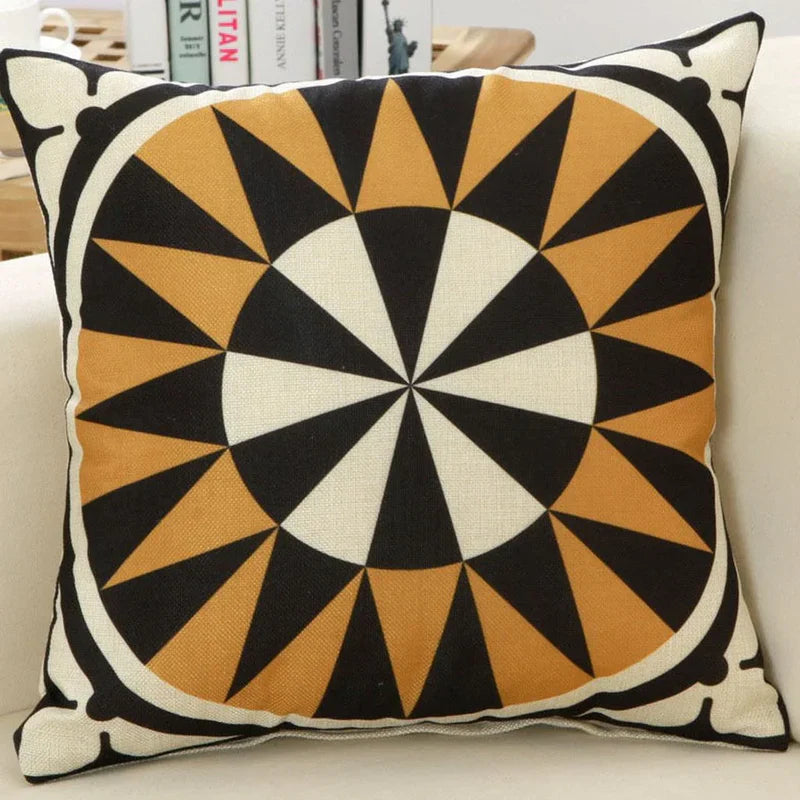 Cushion Covers Black Gold Pack of 5