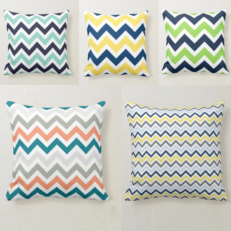 Cushion Covers Chevron Zigzag Pack of 4