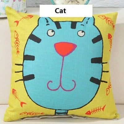 Cushion Covers Cute Animal Cat Monkey Pack 6